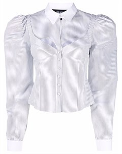 Блузка в тонкую полоску с вырезами Les hommes