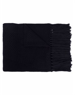 Шерстяной шарф с кисточками Versace