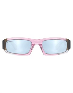 Зеркальные солнцезащитные очки в прямоугольной оправе Jacquemus