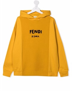 Худи с вышитым логотипом Fendi kids
