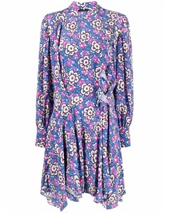 Шелковое платье рубашка с цветочным принтом Isabel marant