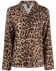 Рубашка с леопардовым принтом Dsquared2