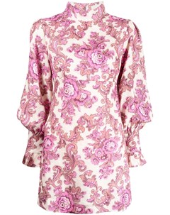 Короткое платье с цветочным принтом Alemais