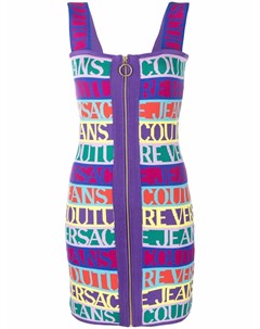 Платье футляр с логотипом Versace jeans couture