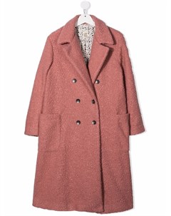 Однобортное пальто Giorgia Caffe' d'orzo