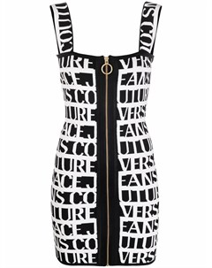 Платье с логотипом Versace jeans couture