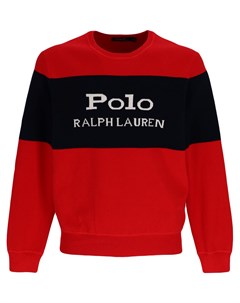 Джемпер вязки интарсия с логотипом Polo ralph lauren