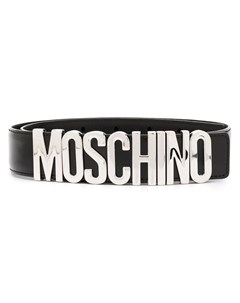 Ремень с пряжкой логотипом Moschino