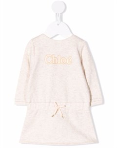 Платье свитер с логотипом Chloé kids
