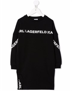 Платье свитер с логотипом Karl lagerfeld kids