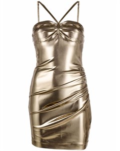 Приталенное платье мини с эффектом металлик Dsquared2