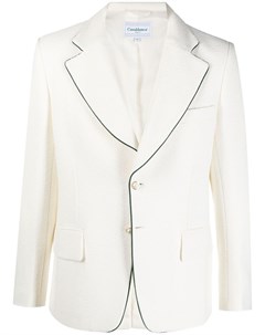Однобортный пиджак с контрастной окантовкой Casablanca