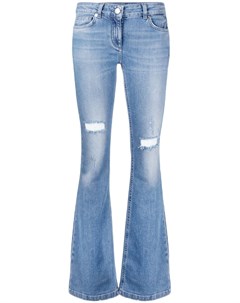 Расклешенные джинсы с эффектом потертости Blumarine