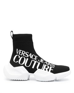 Кроссовки с логотипом Versace jeans couture