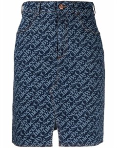 Джинсовая юбка с логотипом See by chloe