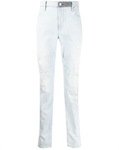 Узкие джинсы с эффектом потертости Rta