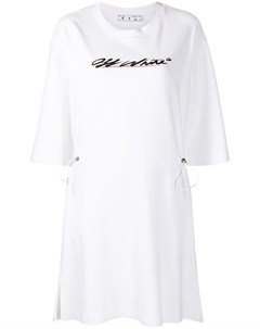 Платье рубашка с логотипом Off-white