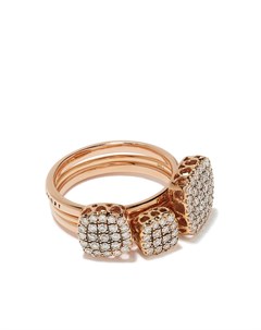 Комплект колец кольцо из розового золота с бриллиантами Selim mouzannar