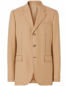 Шерстяной пиджак с декоративной строчкой Burberry