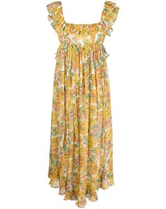 Платье миди Poppy с цветочным принтом Zimmermann