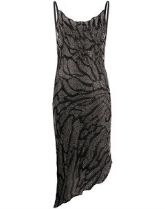 Коктейльное платье с эффектом металлик Just cavalli