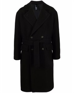 Двубортное пальто с поясом Hevo