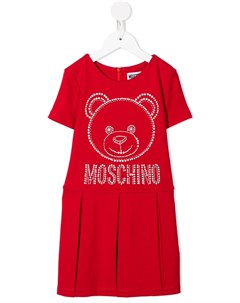 Платье с декором Teddy Bear Moschino kids