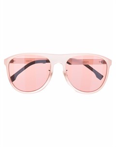 Солнцезащитные очки авиаторы в круглой оправе Fendi eyewear