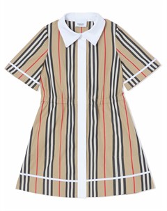 Платье рубашка в полоску Icon Stripe Burberry kids