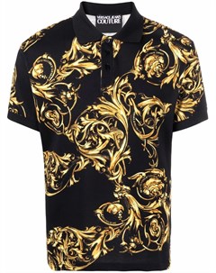 Рубашка поло с принтом Baroque Versace jeans couture