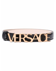 Ремень с пряжкой логотипом Versace