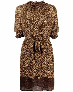 Платье мини с леопардовым принтом Pinko