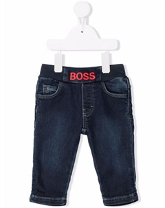 Джинсы с вышитым логотипом Boss kidswear