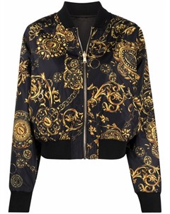Двусторонняя куртка бомбер с логотипом Versace jeans couture