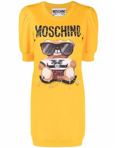 Платье Teddy Bear с объемными рукавами Moschino