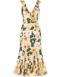 Платье миди с цветочным принтом Dolce&gabbana