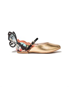 Балетки Butterfly с эффектом металлик Sophia webster mini