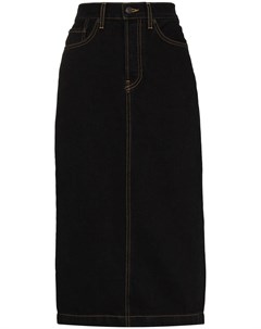 Джинсовая юбка карандаш с завышенной талией Wardrobe.nyc