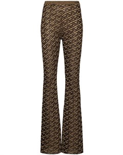 Расклешенные брюки с узором La Greca Versace