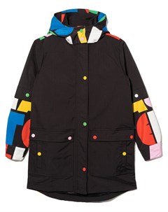 Пальто с капюшоном и логотипом Stella mccartney kids