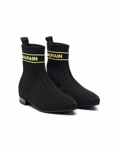 Ботинки носки с логотипом Balmain kids