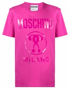 Футболка с короткими рукавами и логотипом Moschino