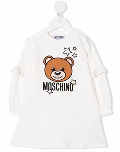 Платье свитер с принтом Moschino kids