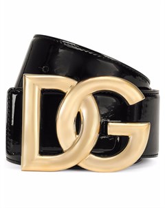 Лакированный ремень с логотипом DG Dolce&gabbana