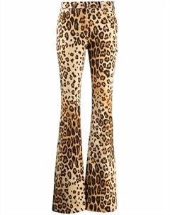 Расклешенные джинсы с леопардовым принтом Etro