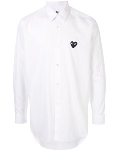 Рубашка с вышитым логотипом Comme des garçons play