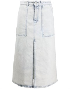 Джинсовая юбка с завышенной талией Stella mccartney