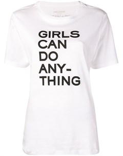 Футболка Girls Can Do Anything Zadig & voltaire