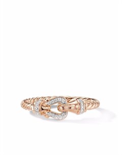 Кольцо Petite Buckle из розового золота с бриллиантами David yurman