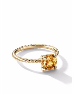 Кольцо Chatelaine из желтого золота с бриллиантами David yurman
